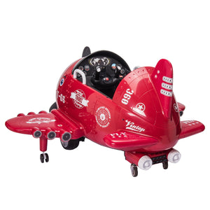 12V Electric Ride-On Airplane with RC and Realistic Sound Effects Trend Times 0