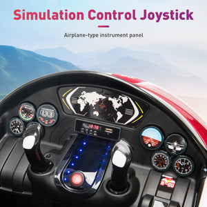 12V Electric Ride-On Airplane with RC and Realistic Sound Effects Trend Times 12