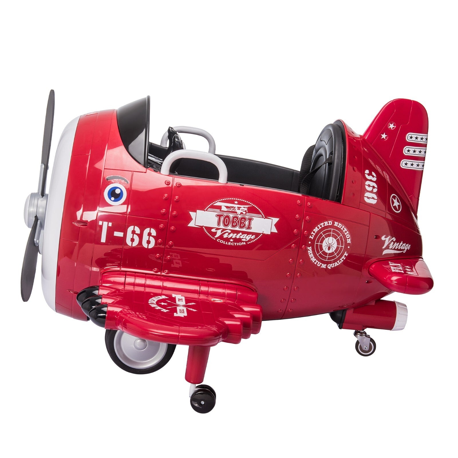 12V Electric Ride-On Airplane with RC and Realistic Sound Effects Trend Times 2