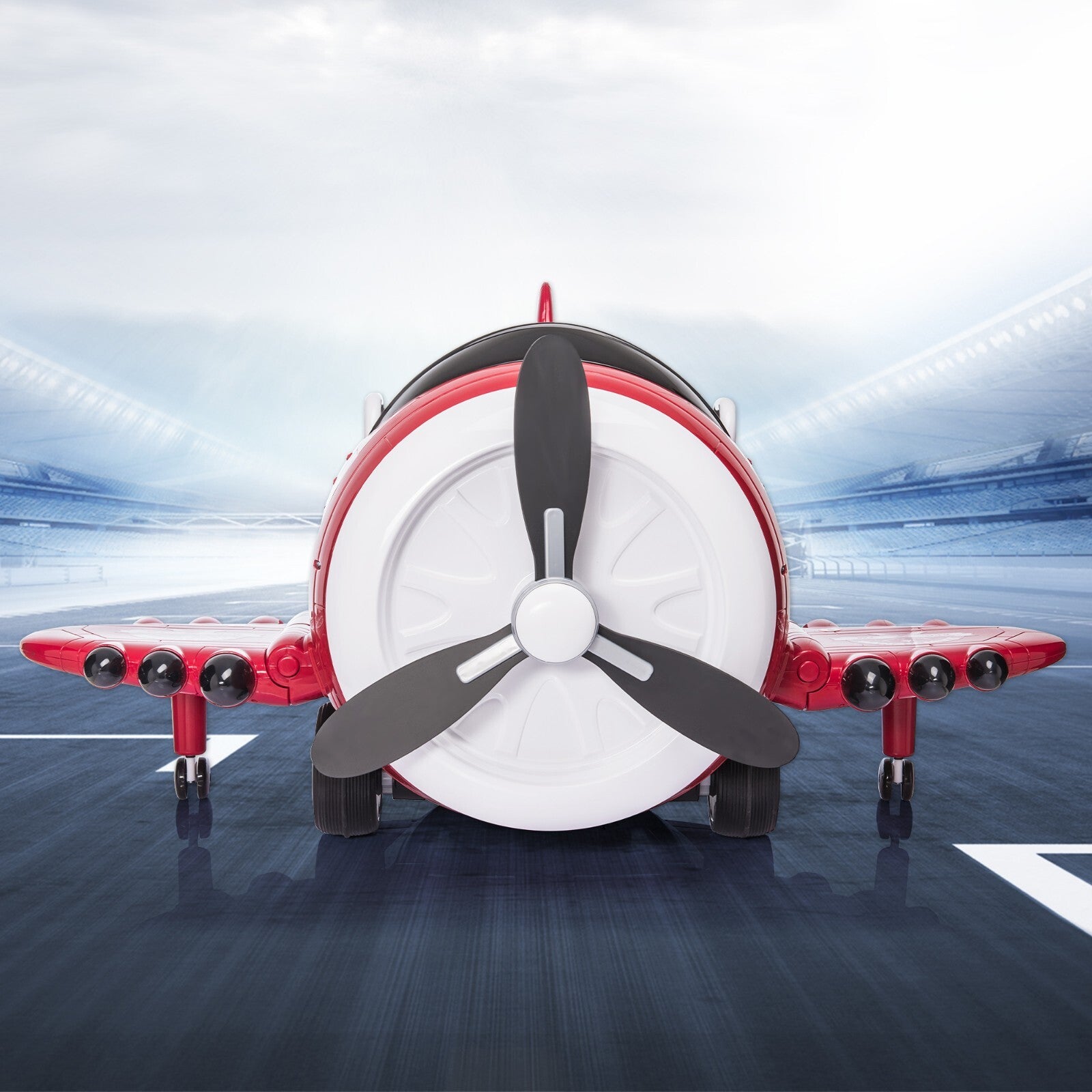 12V Electric Ride-On Airplane with RC and Realistic Sound Effects Trend Times 5