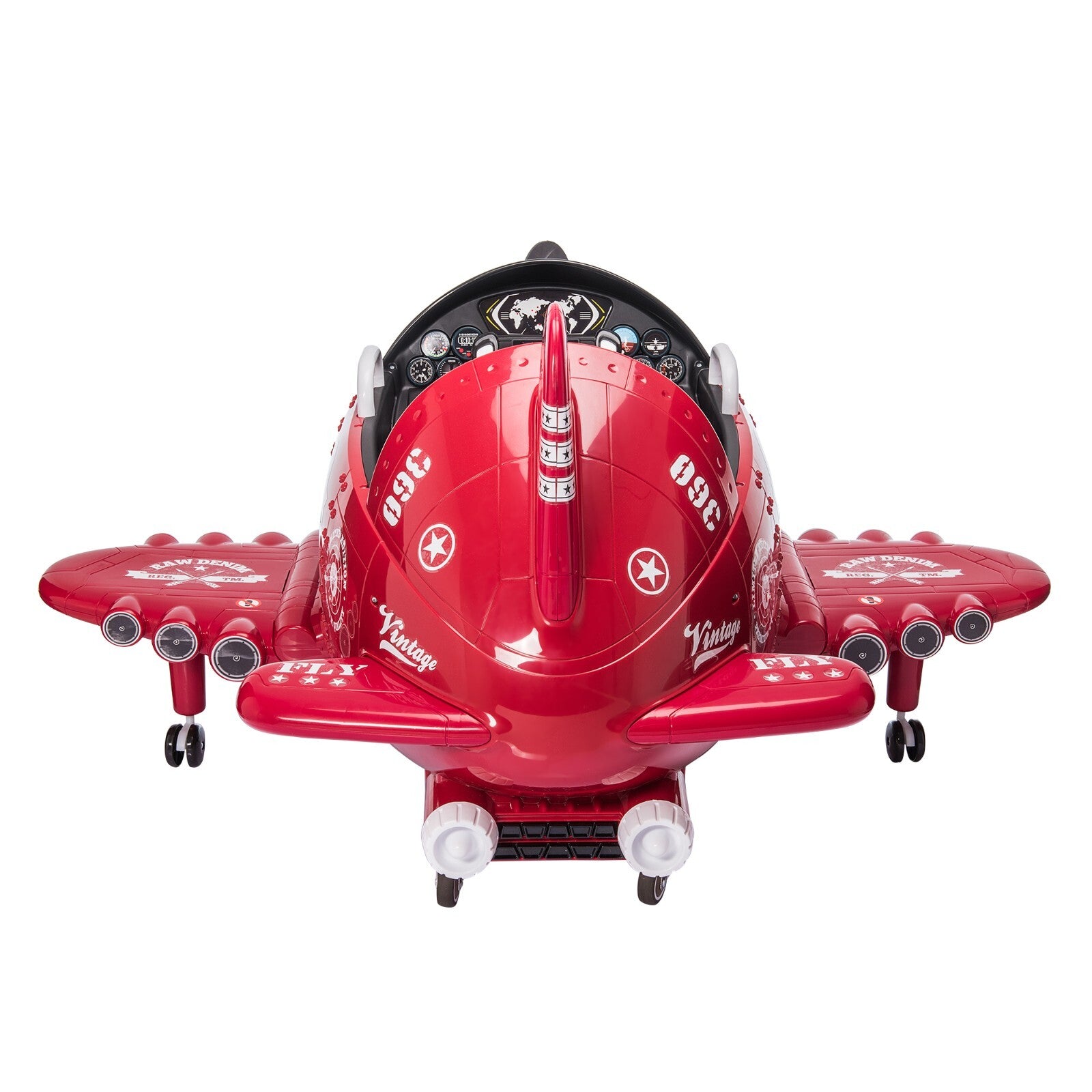 12V Electric Ride-On Airplane with RC and Realistic Sound Effects Trend Times 6