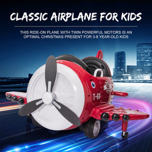 12V Electric Ride-On Airplane with RC and Realistic Sound Effects Trend Times 7