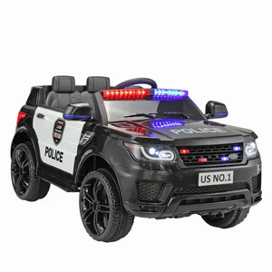 12V Kids Ride-On Police Car with Lights, Sounds, and Remote Control Trend Times 1
