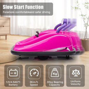 12V Toddler Electric Ride-On Bumper Car with Remote Control and 360° Rotation Trend Times 6