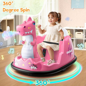 12V Electric Toddler Bumper Car with Parental Remote Control for Ages 18 Months to 6 Years Trend Times 14