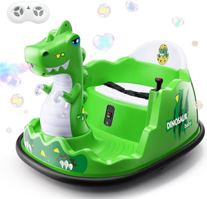 12V Electric Toddler Bumper Car with Parental Remote Control for Ages 18 Months to 6 Years Trend Times 7