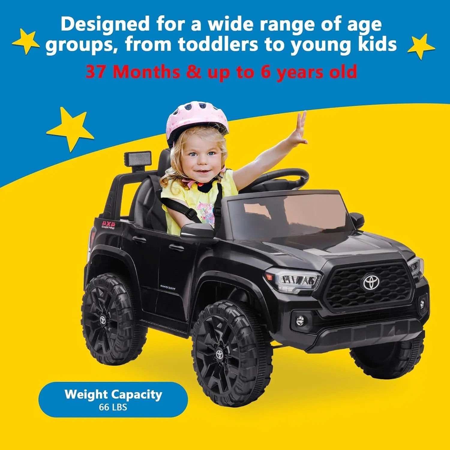12V Electric Remote Control Truck Toy with LED Lights and 3-Speed Settings Trend Times 3