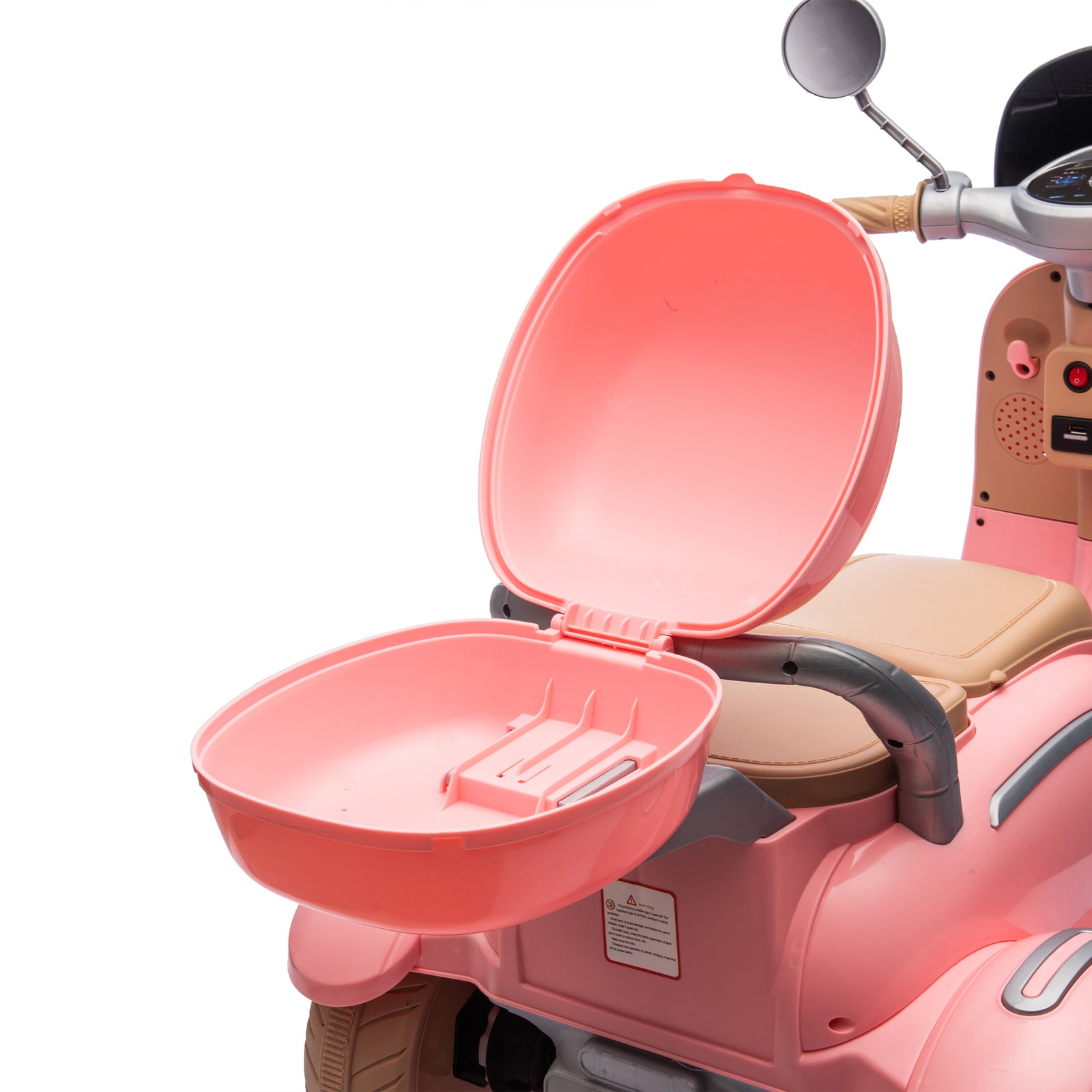 12V Two-Motor Kids Ride-On Electric Two-Seater Three-Wheel Motorcycle Trend Times 13