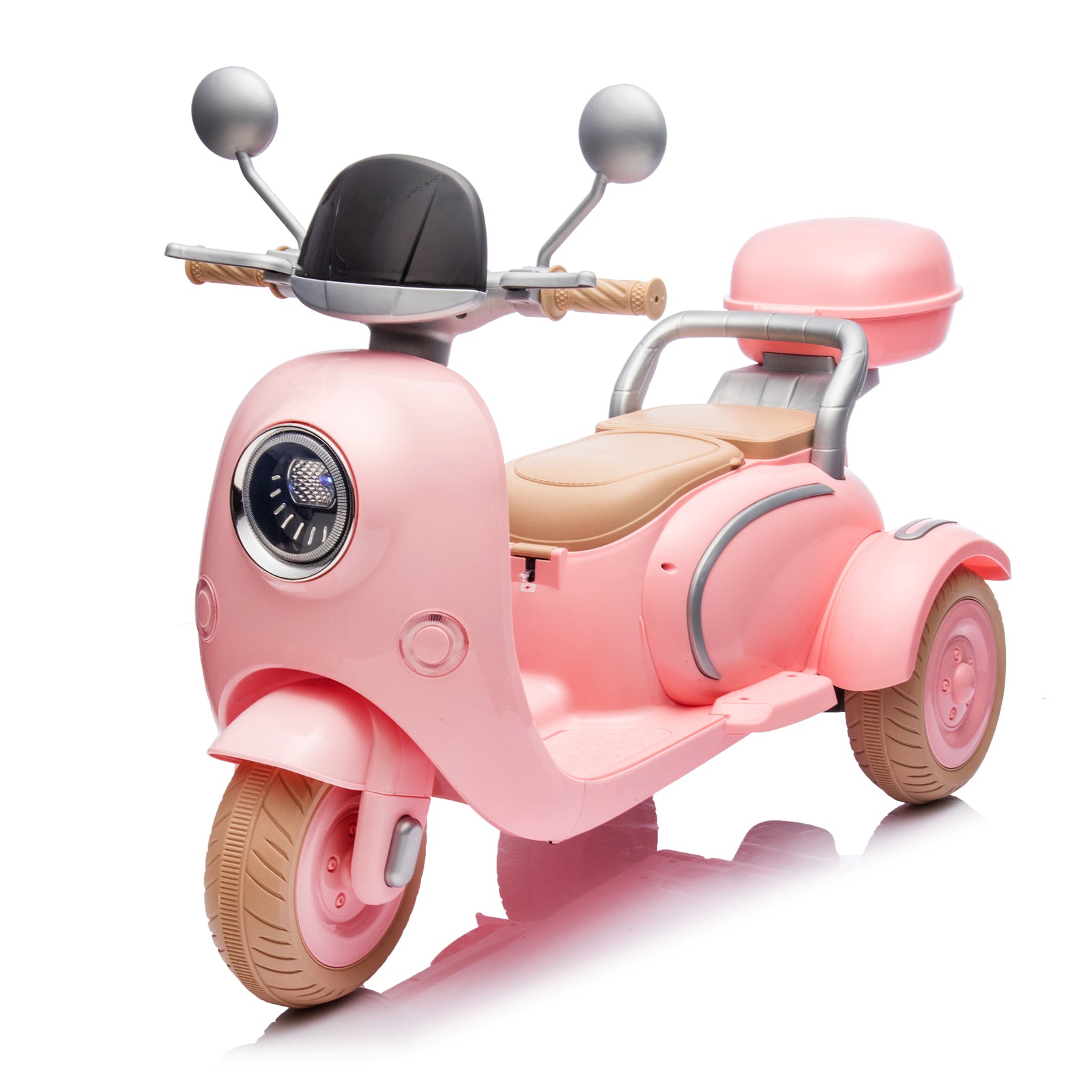 12V Two-Motor Kids Ride-On Electric Two-Seater Three-Wheel Motorcycle Trend Times 5