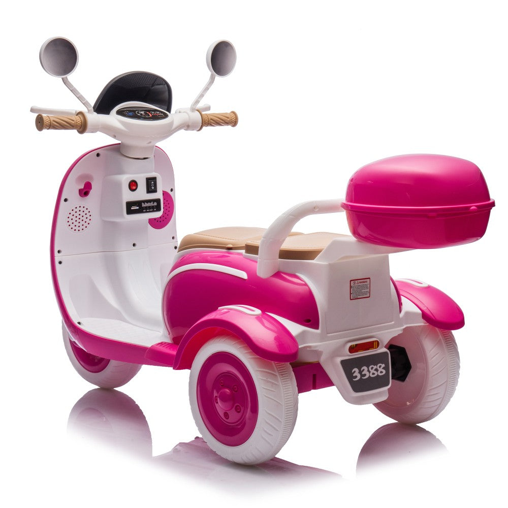 12V Two-Seater Electric Ride-On Motorcycle for Kids with Three Wheels Trend Times 22