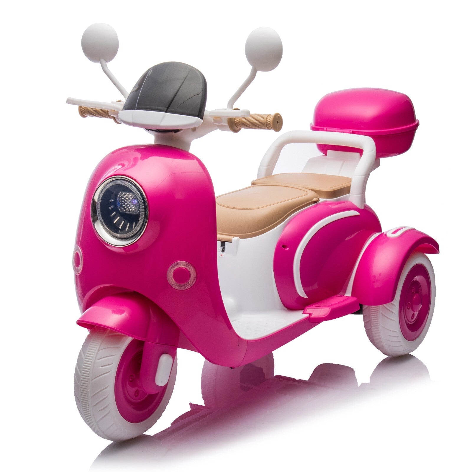 12V Two-Seater Kids Electric Ride-On Motorcycle with Three Wheels and Slow Start Feature Trend Times 2