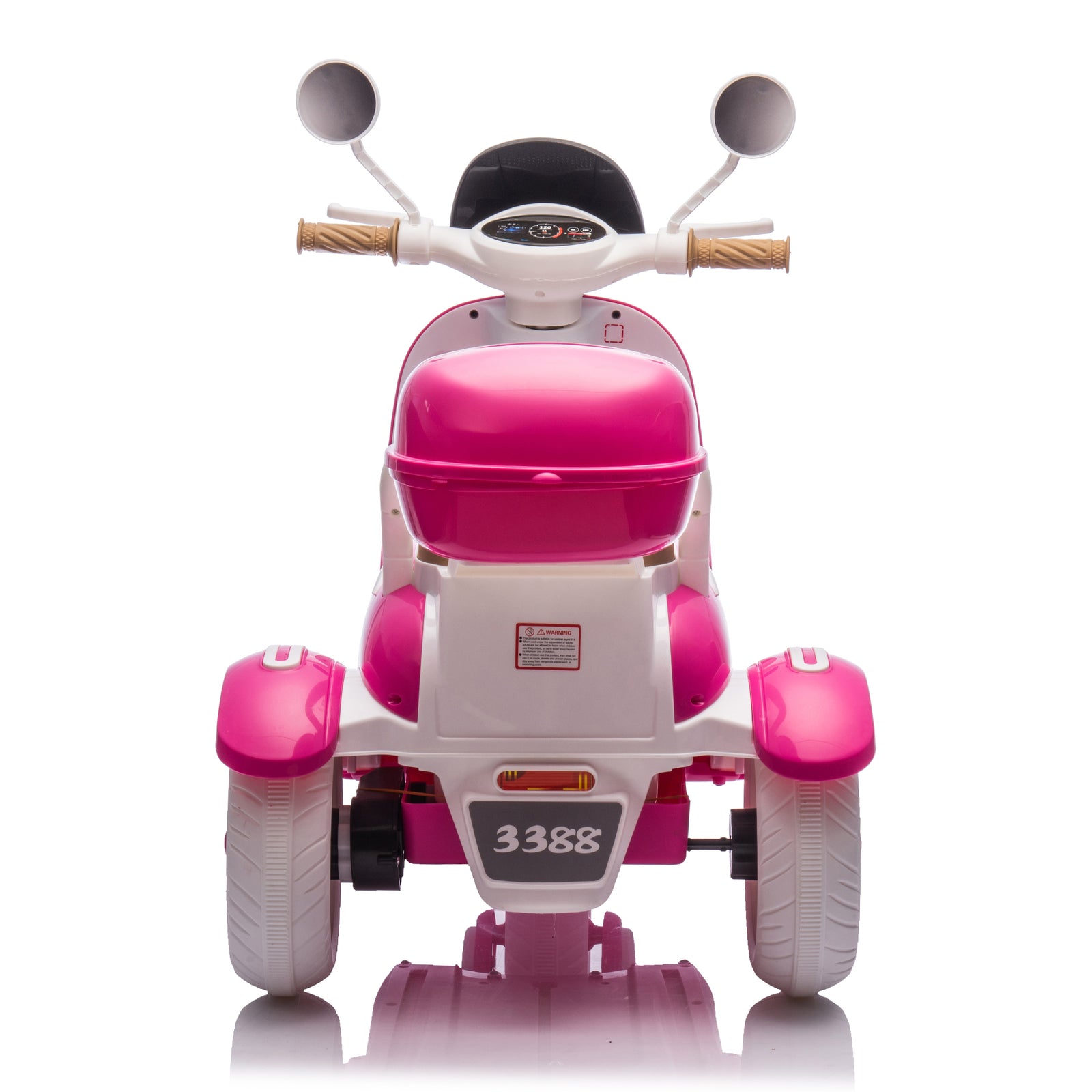 12V Two-Seater Electric Ride-On Motorcycle for Kids with Three Wheels Trend Times 10