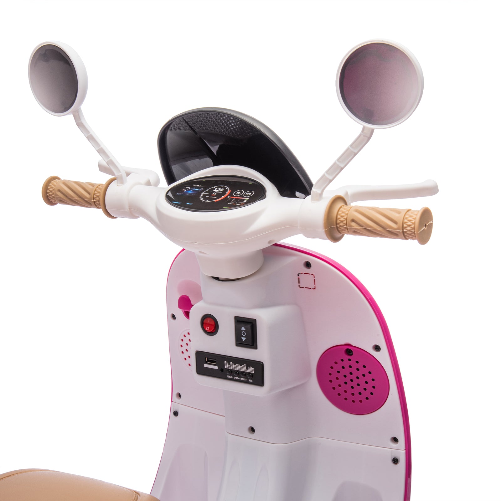 12V Two-Seater Electric Ride-On Motorcycle for Kids with Three Wheels Trend Times 13