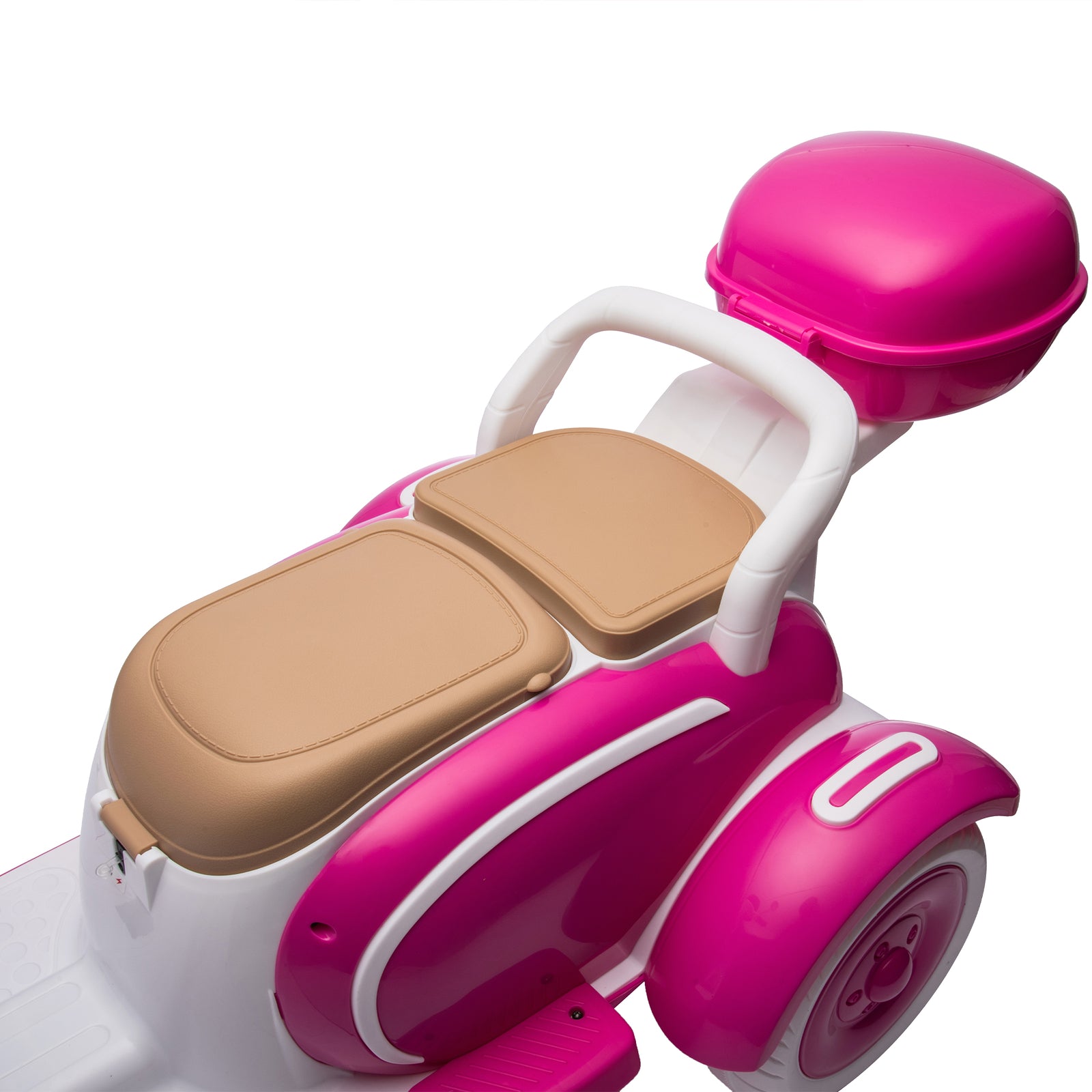 12V Two-Seater Electric Ride-On Motorcycle for Kids with Three Wheels Trend Times 16