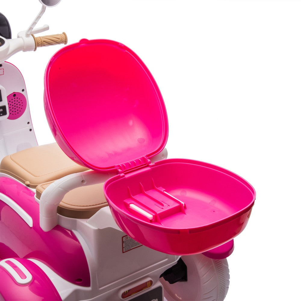 12V Two-Seater Electric Ride-On Motorcycle for Kids with Three Wheels and Slow Speed Mode Trend Times 7