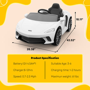 12V Electric Ride-On Car for Kids with Power Wheels and Remote Control Trend Times 5
