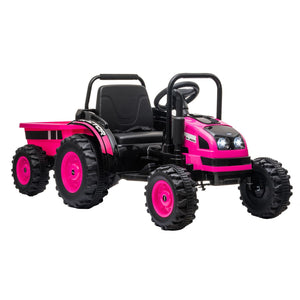 12V Upgraded Electric Ride-On Tractor with Trailer and Remote Control for Kids Trend Times 12