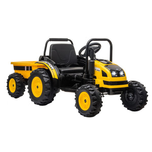 12V Upgraded Electric Ride-On Tractor with Trailer and Remote Control for Kids Trend Times 7
