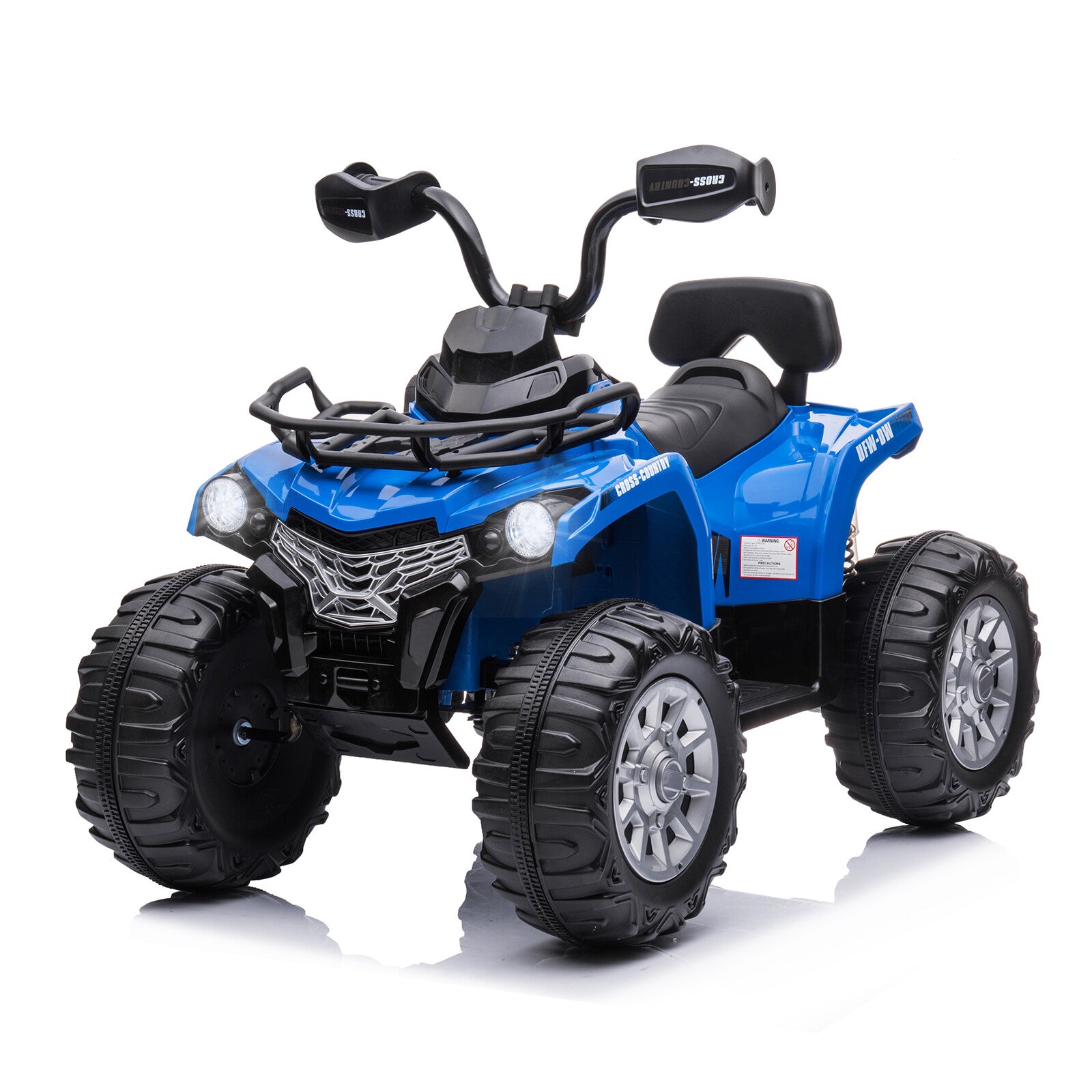 12V Black Electric Kids Ride-On ATV 4-Wheeler Quad with USB, Music, and LED Lights Trend Times 8