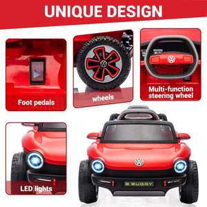 12V VW Beetle Kids Electric Ride-On Car with Remote Control, Lights, Music, and USB Port Trend Times 16