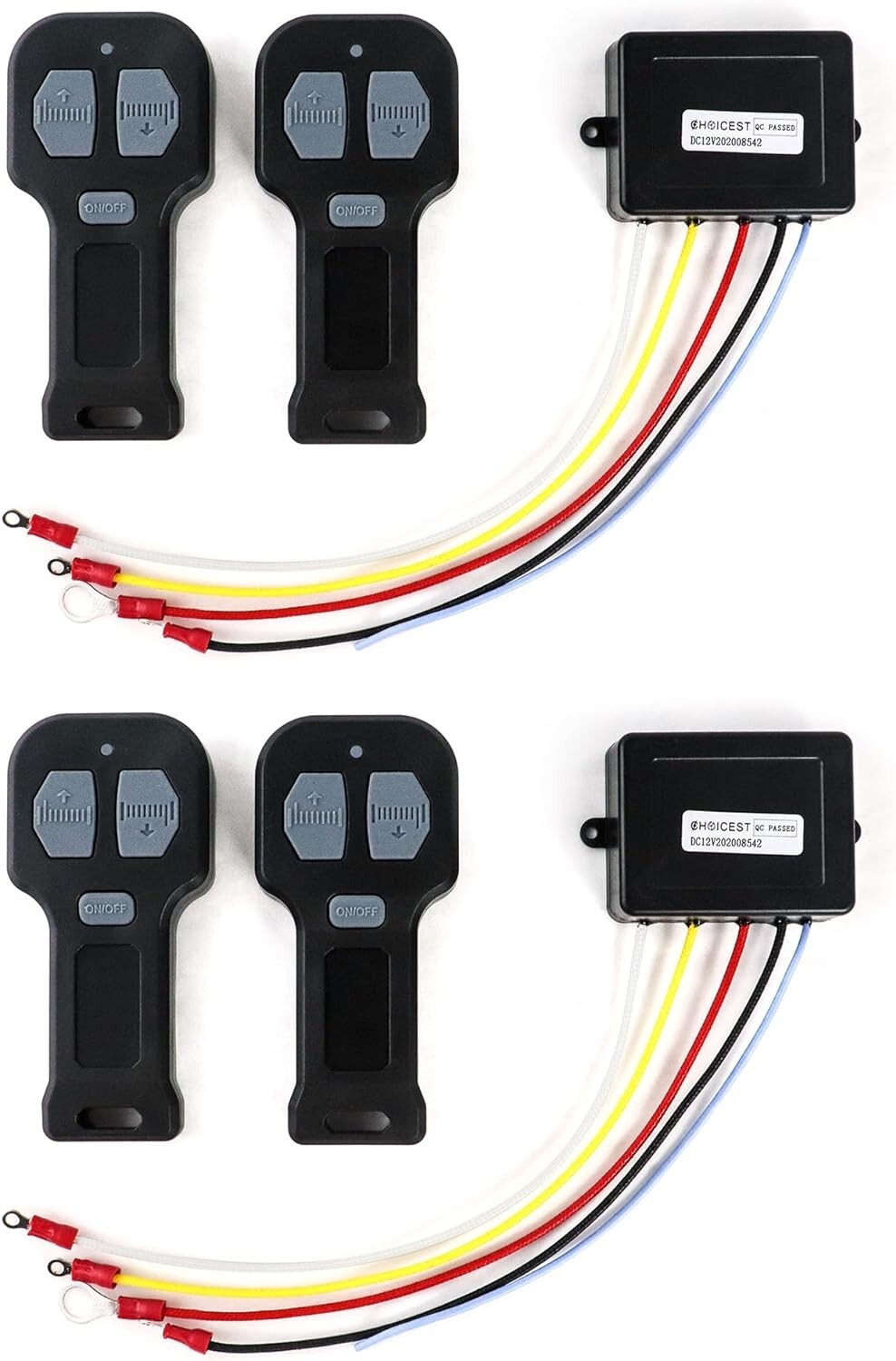 12V Wireless Winch Remote Control Kit with 4 Mini Transmitters for Truck ATV SUV Trend Times 2