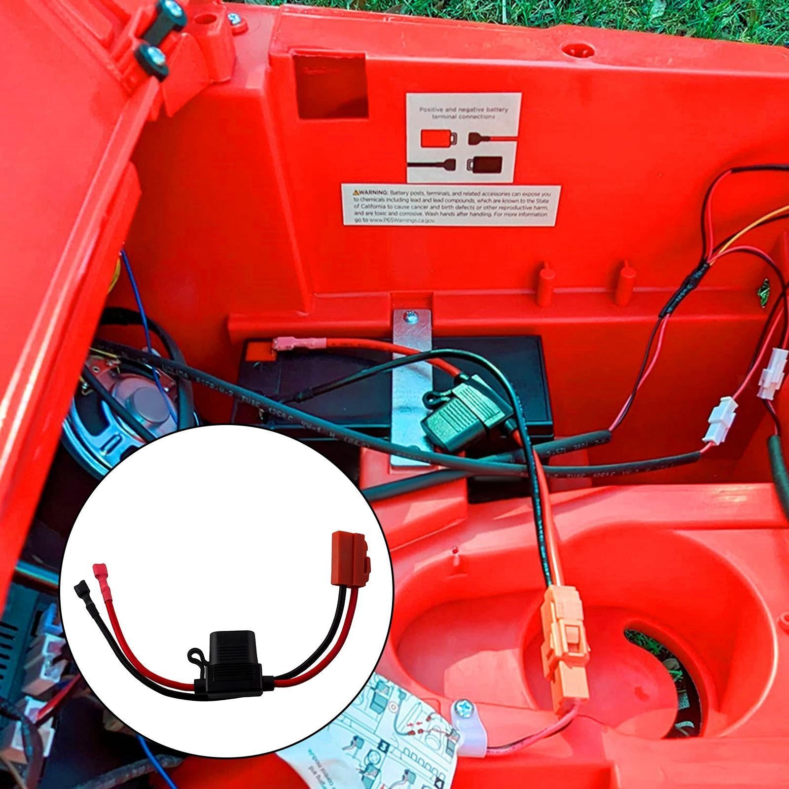 12V 2-Pin Wiring Harness Connector for Children's Ride-On Cars Accessories Trend Times 4