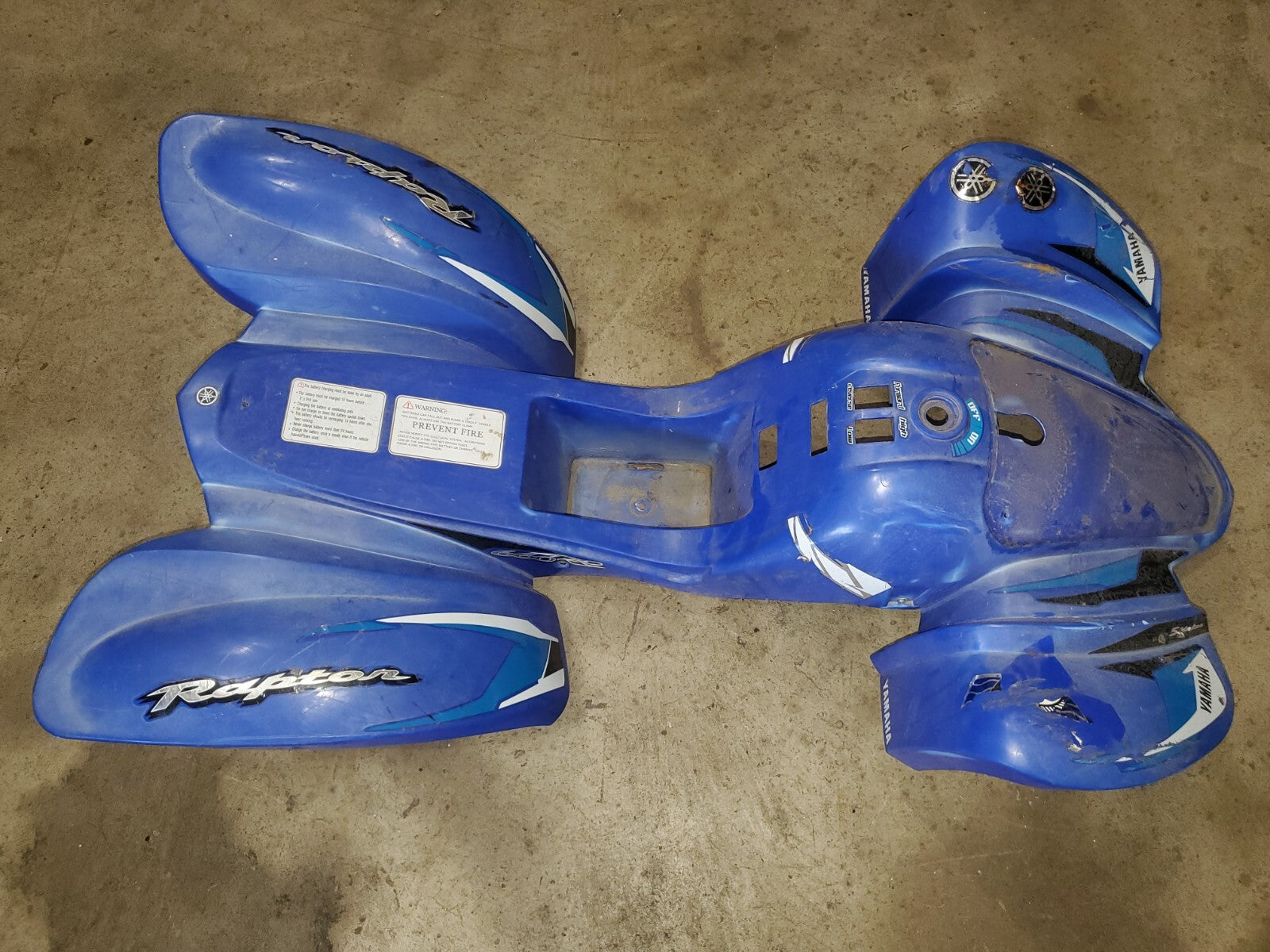 12V Kids Blue ATV with Durable Plastic Body and Power Wheels Trend Times 0