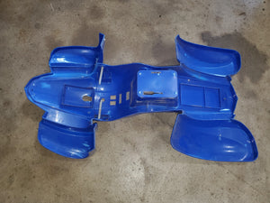 12V Kids Blue ATV with Durable Plastic Body and Power Wheels Trend Times 4