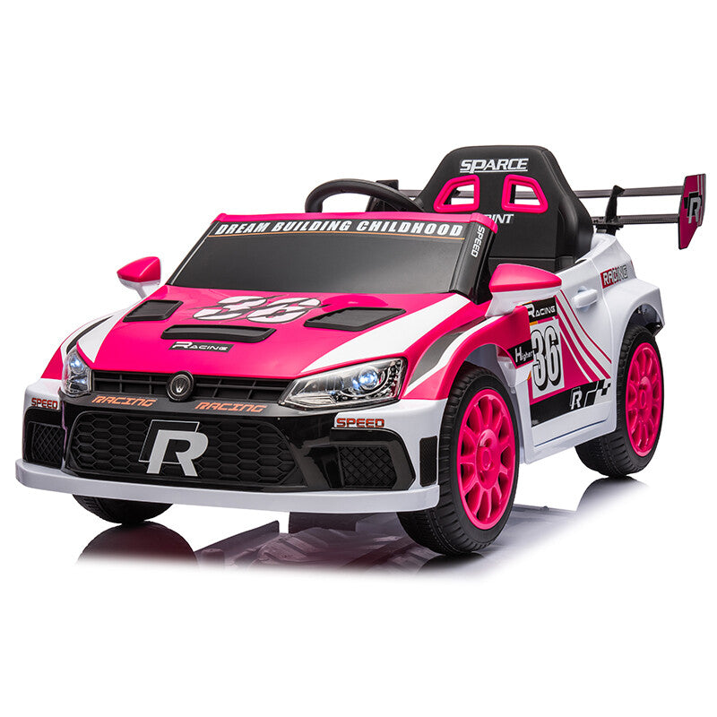 12V 4A Kids Ride-On Toy Car with 20W x2 Motors, 2.4G Remote Control, 4-Wheel Suspension, Forward and Reverse Trend Times 14