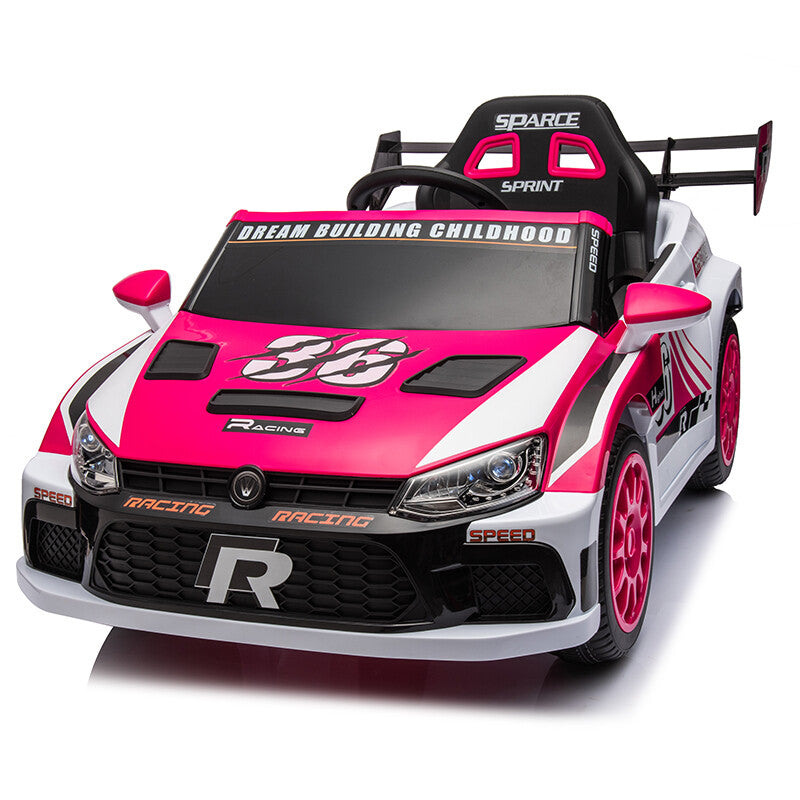 12V 4A Kids Ride-On Toy Car with 20W x2 Motors, 2.4G Remote Control, 4-Wheel Suspension, Forward and Reverse Trend Times 17