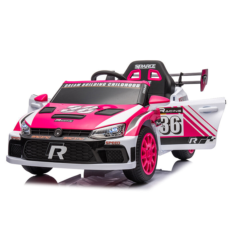 12V 4A Kids Ride-On Toy Car with 20W x2 Motors, 2.4G Remote Control, 4-Wheel Suspension, Forward and Reverse Trend Times 20