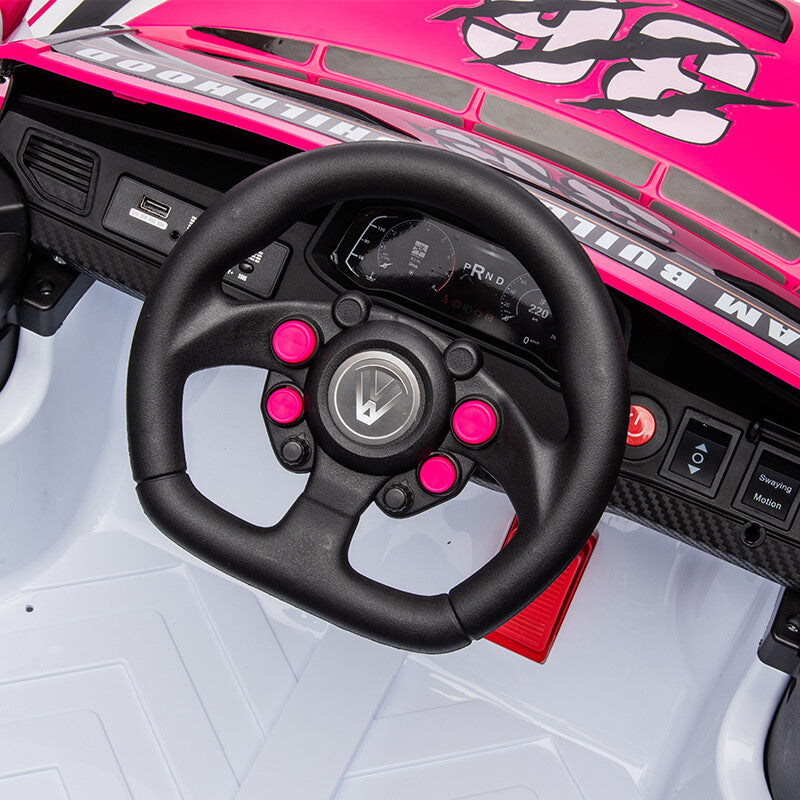 12V 4A Kids Ride-On Toy Car with 20W x2 Motors, 2.4G Remote Control, 4-Wheel Suspension, Forward and Reverse Trend Times 6