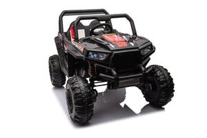 12V 7Ah Dual Battery 30W 4-Wheel Drive Kids Ride-On Car with Leather Seat and One-Button Start Forward and Backward Trend Times 13