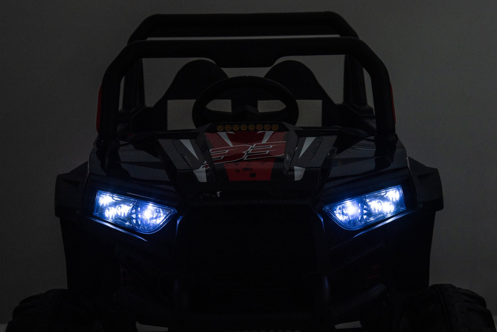 12V 7Ah Dual Battery 30W 4-Wheel Drive Kids Ride-On Car with Leather Seat and One-Button Start Forward and Backward Trend Times 15