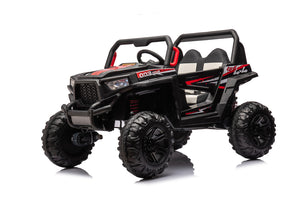 12V 7Ah x2 30W Four-Wheel Drive Kids Ride-On Car with Leather Seat and One-Button Start, Forward and Reverse Trend Times 0