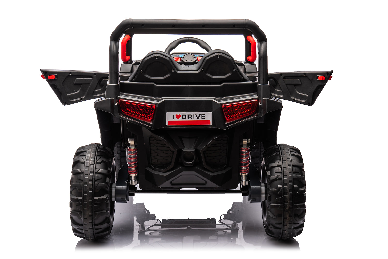 12V 7Ah x2 30W Four-Wheel Drive Kids Ride-On Car with Leather Seat and One-Button Start, Forward and Reverse Trend Times 8
