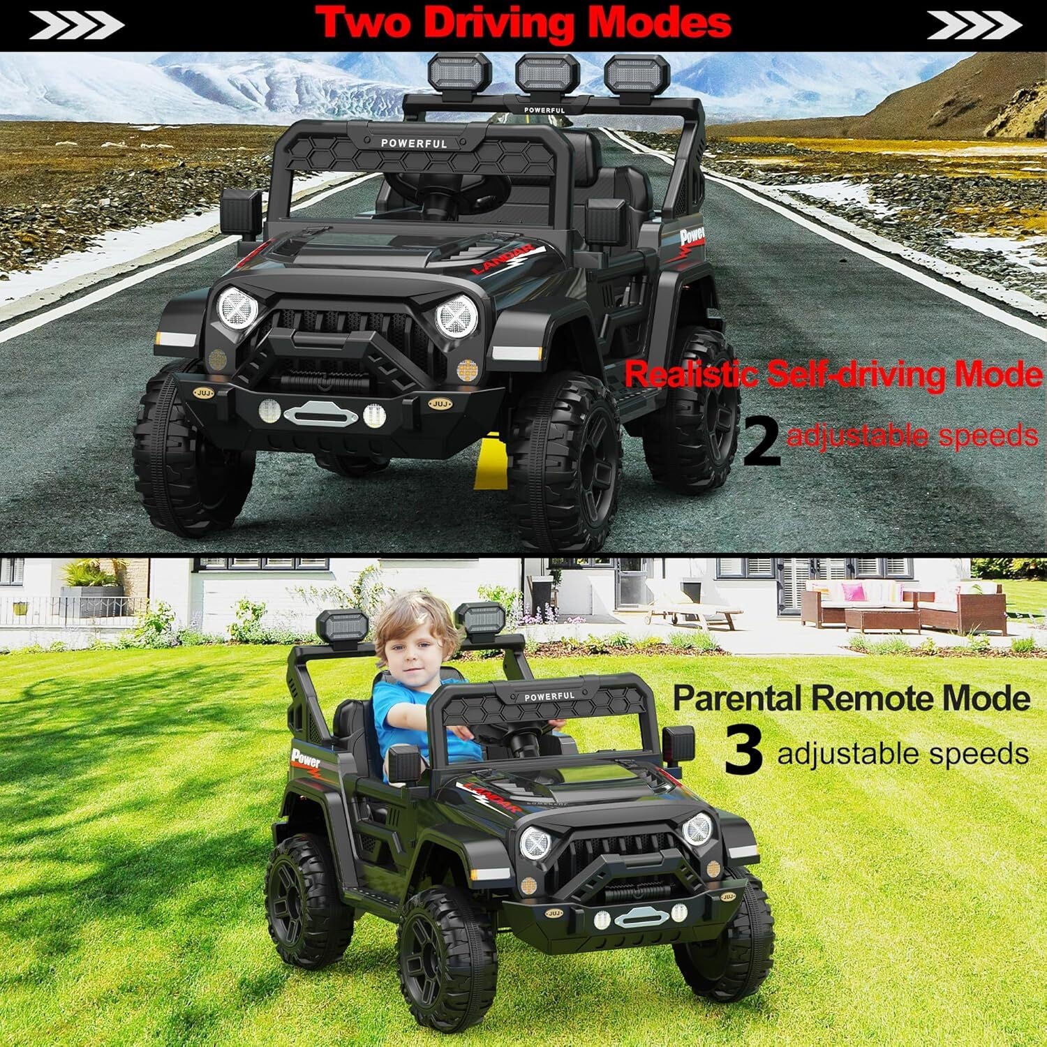 12V 7Ah Electric Kids Ride-On Truck with Dual Power Wheels and Remote Control Trend Times 10