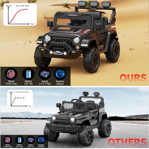 12V 7Ah Electric Kids Ride-On Truck with Dual Power Wheels and Remote Control Trend Times 8