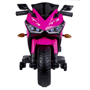 12V 7Ah Kids Ride-On Motorcycle Toy with Training Wheels and Lighting Trend Times 2