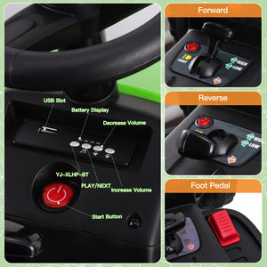 12V Electric Kids Ride On Tractor with Trailer and Remote Control, Battery Powered Toy Vehicle Trend Times 13