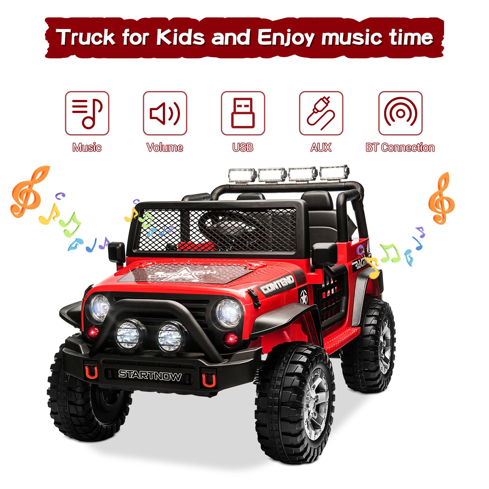 12V Electric Ride-On Jeep Car Toy with Remote Control and MP3 Player for Kids Trend Times 2