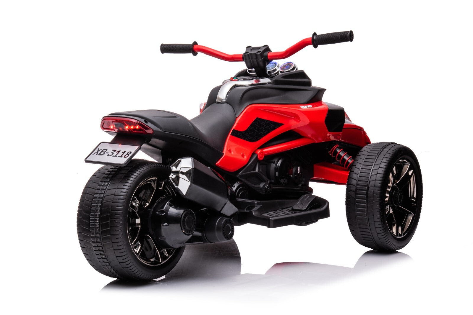 12V Rechargeable Battery-Powered Kids Ride-On 3-Wheeler ATV Motorcycle Toy Car Trend Times 4