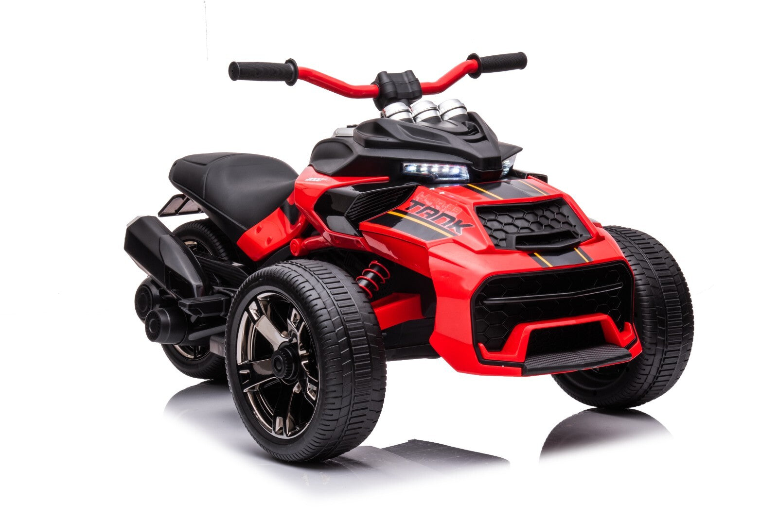 12V Rechargeable Battery-Powered Kids Ride-On 3-Wheeler ATV Motorcycle Toy Car Trend Times 9