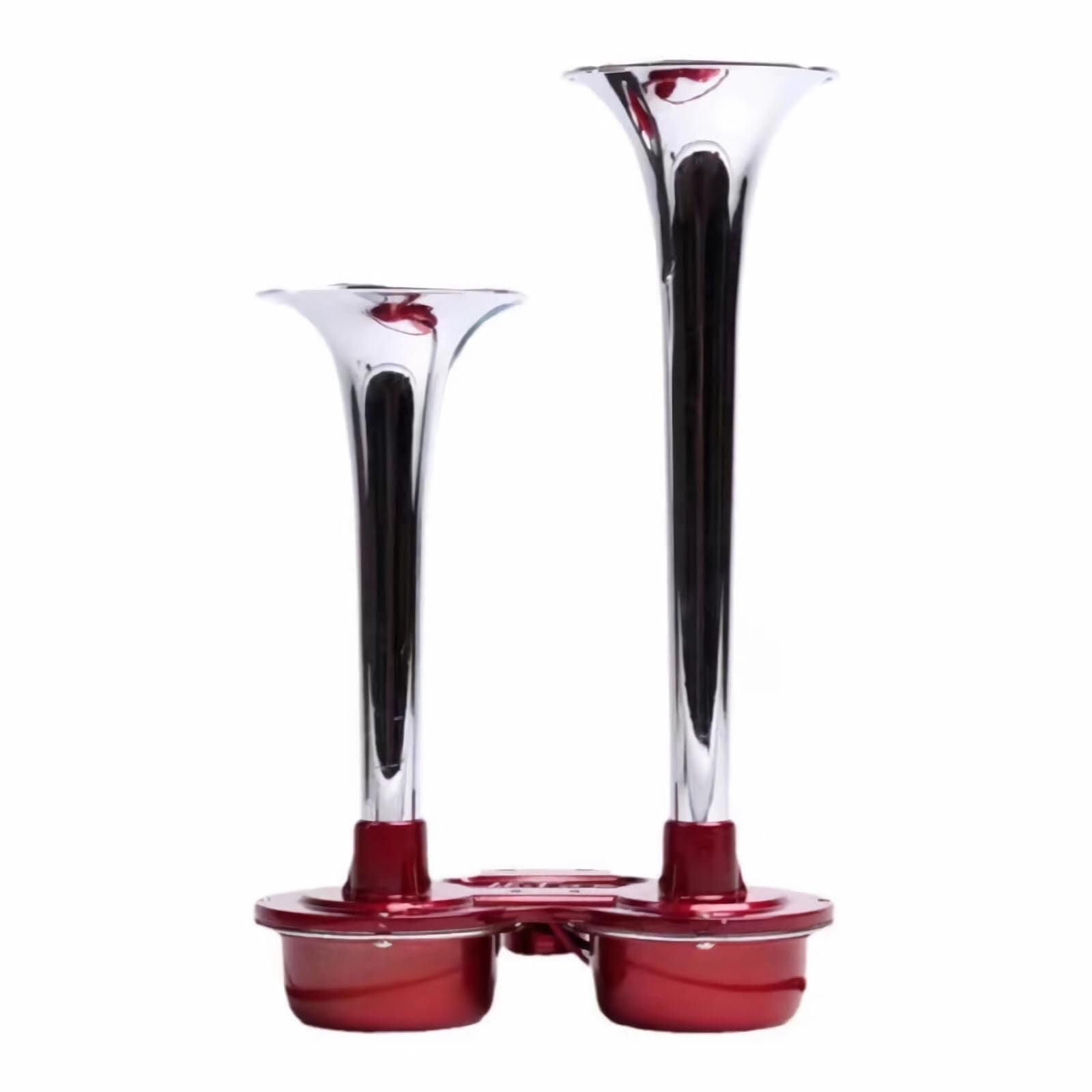 130DB Chrome Train Horn 12V Electric Dual Air for Semi Truck Pickup Motorcycle SUV Trend Times 1