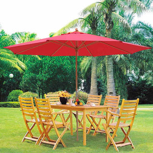 13 Foot Market Patio Umbrella Outdoor Furniture Red - Trend Times Toy Stores