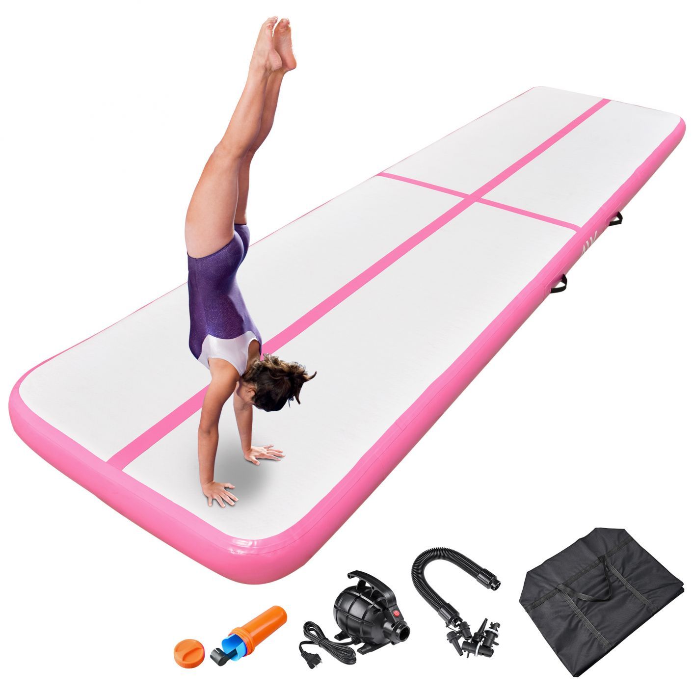 13 Ft Inflatable Tumbling Mat Air Mat Track Gymnastics Home Gym Pink - Trend Times Toy Stores