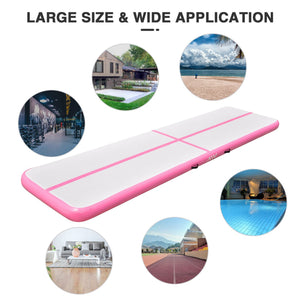 13 Ft Inflatable Tumbling Mat Air Mat Track Gymnastics Home Gym Pink - Trend Times Toy Stores