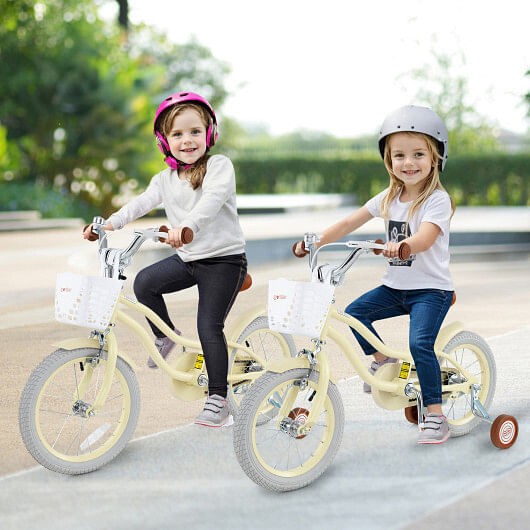 14 Inch Adjustable Kids Bike with Training Wheels for Ages 3-8 Years Trend Times 2