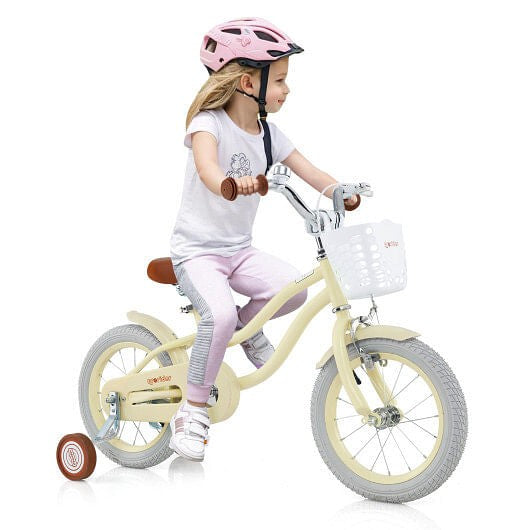 14 Inch Adjustable Kids Bike with Training Wheels for Ages 3-8 Years Trend Times 3
