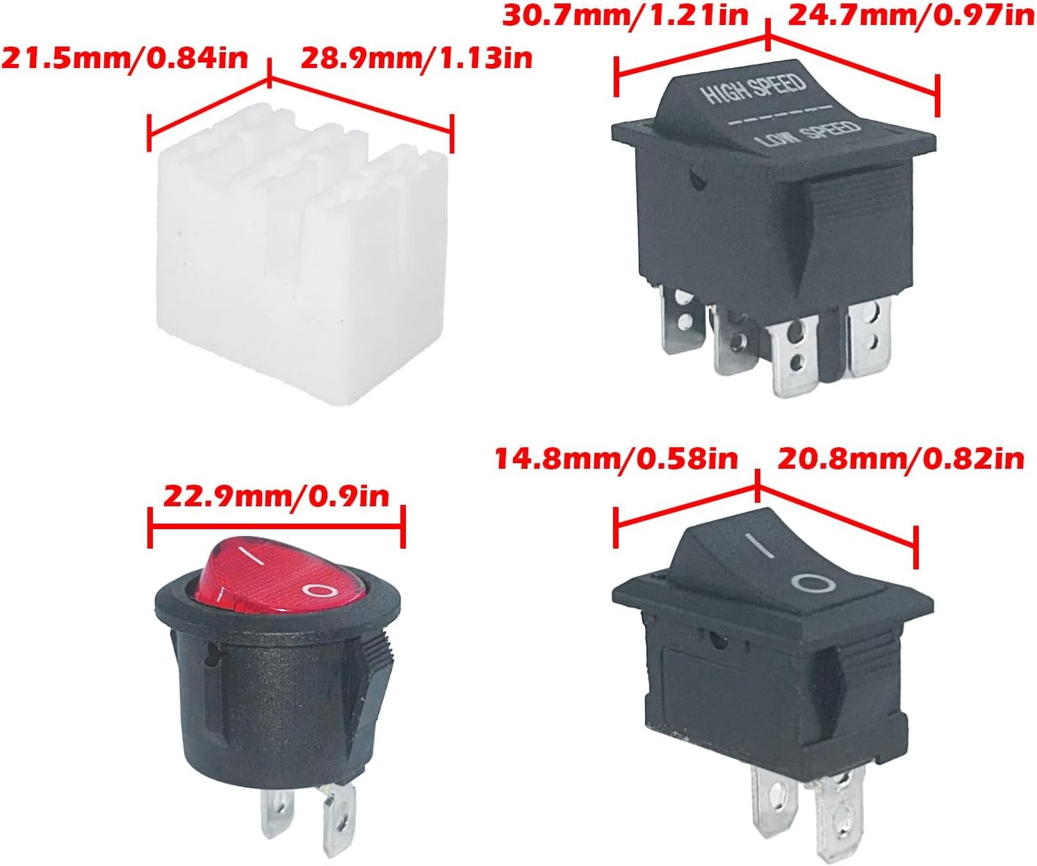 14-Piece Switch Kit for Power Wheels Kids Ride-On Toy Replacement Parts Trend Times 3